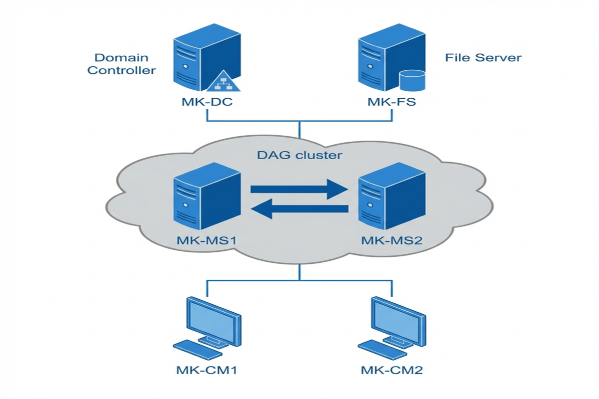 Exchange Server Architecture Diagram